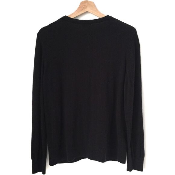 L.L. Bean Black Button Front Cardigan - Picture 4 of 9